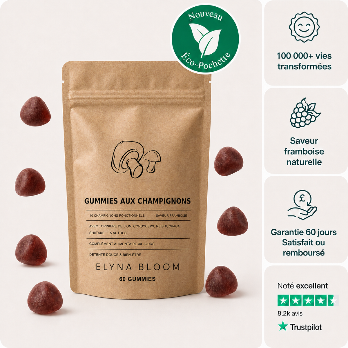 ELYNA BLOOM - Gummies aux Champignons