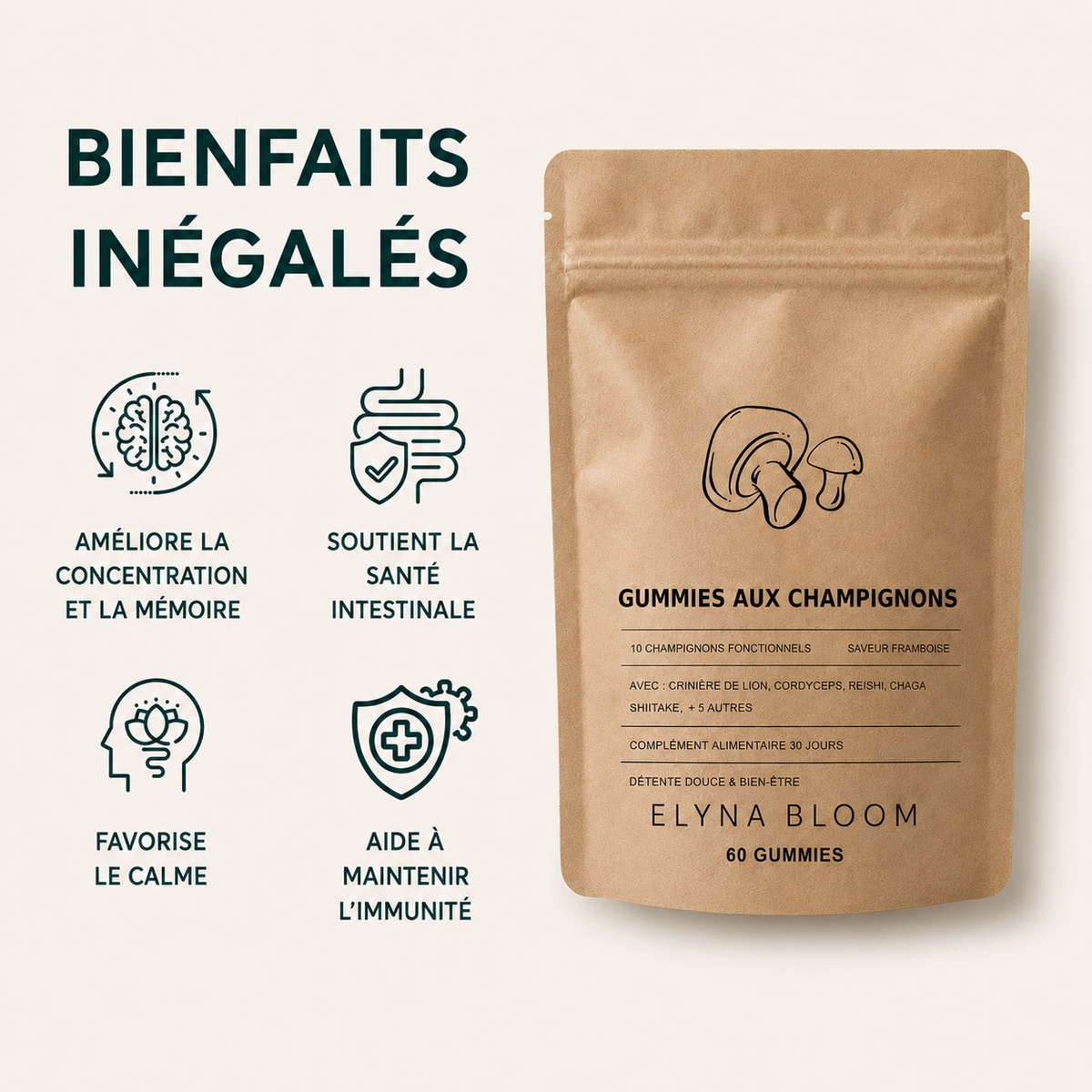 ELYNA BLOOM - Gummies aux Champignons