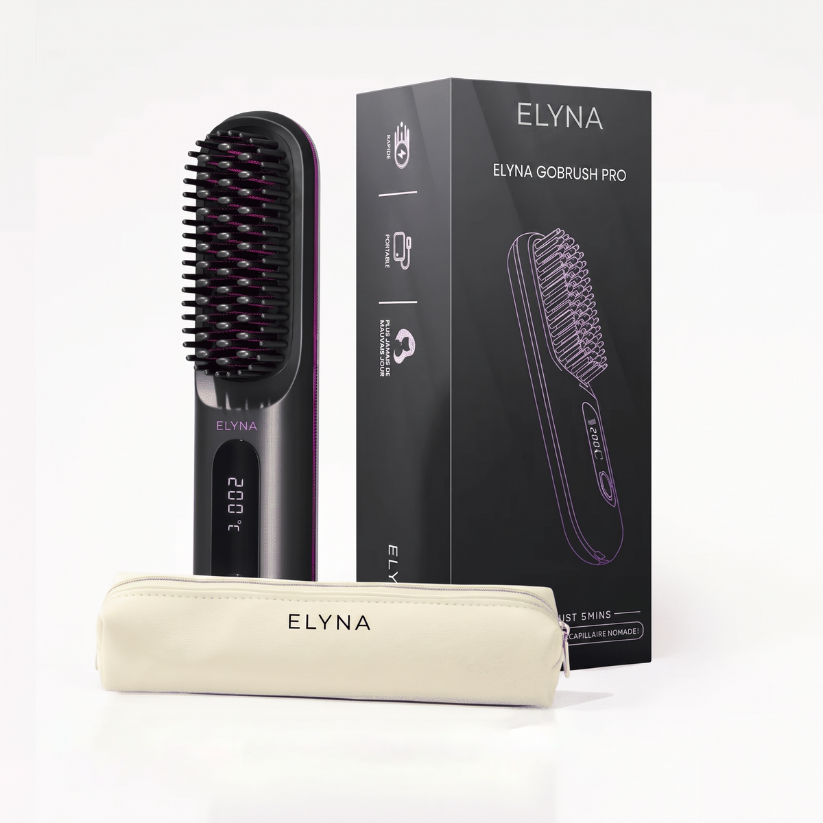 Elyna - brosse cheveux courts