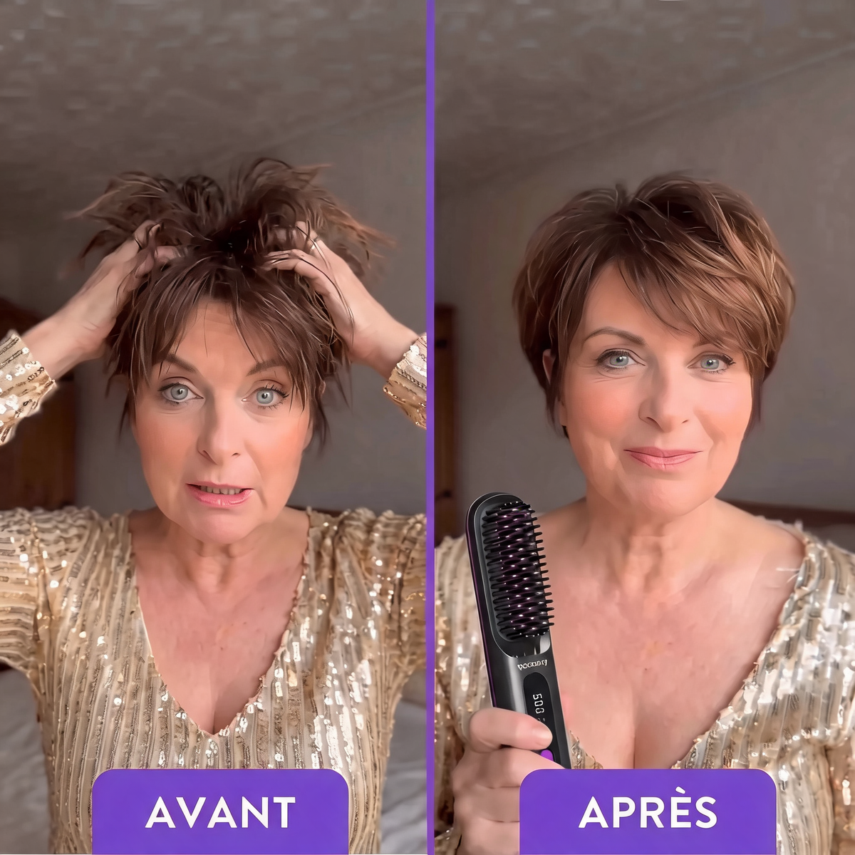 Elyna - brosse cheveux courts