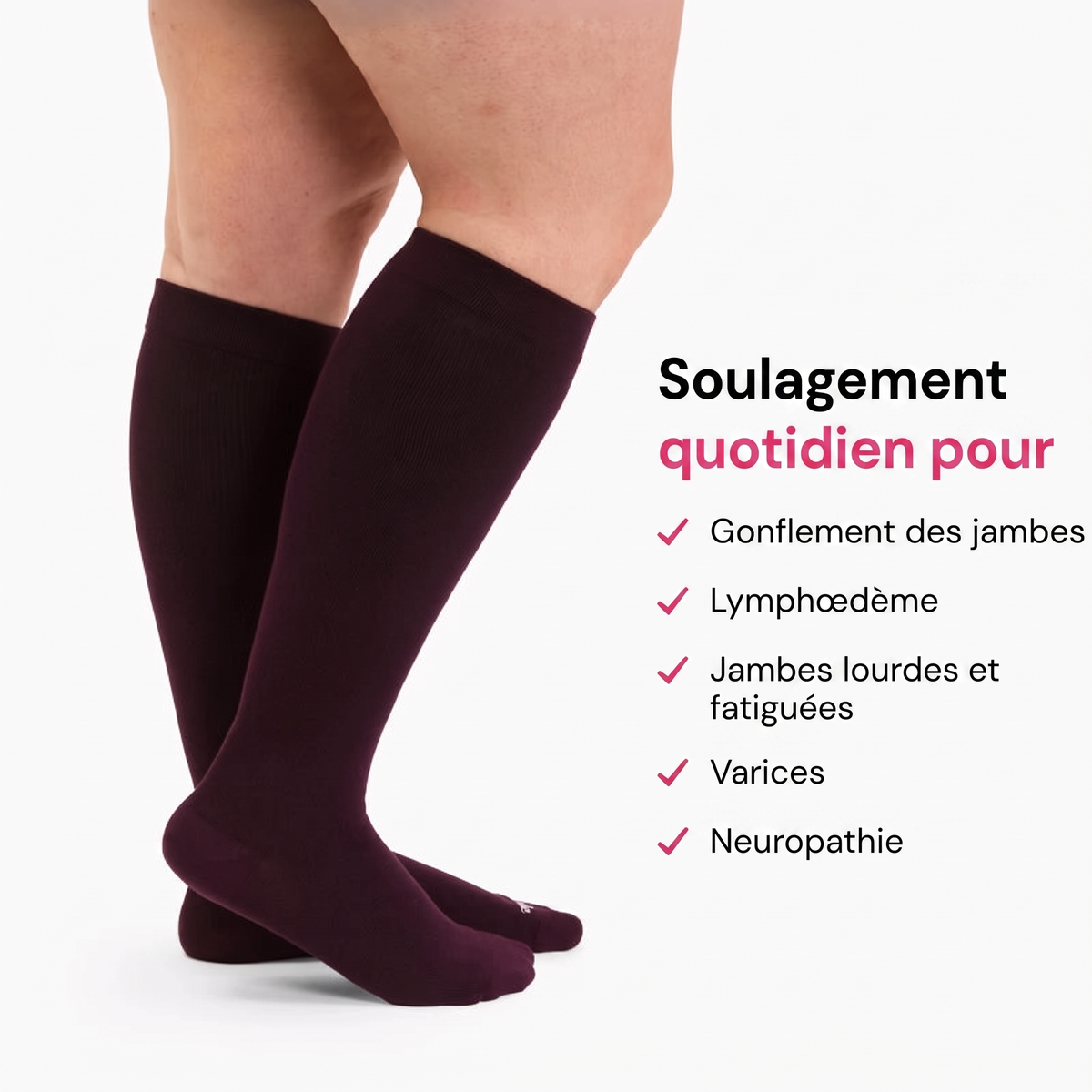 Elyna - Chaussettes de Contention en Bambou