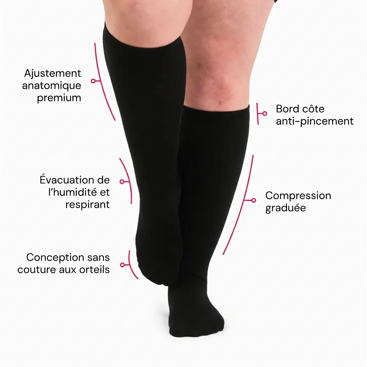 Elyna - Chaussettes de Contention en Bambou