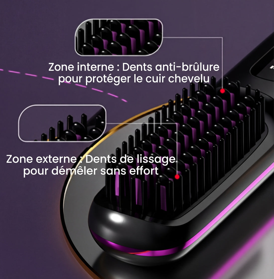 Elyna - brosse cheveux courts